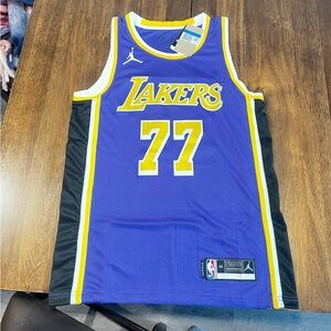 Purple and Yellow Nike Luca Doncic NBA Jersey